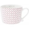 Bastion Collections Кружка White Нeart Pattern Red RJ/CUP 015 RED