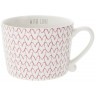 Bastion Collections Кружка White Нeart Pattern Red RJ/CUP 015 RED
