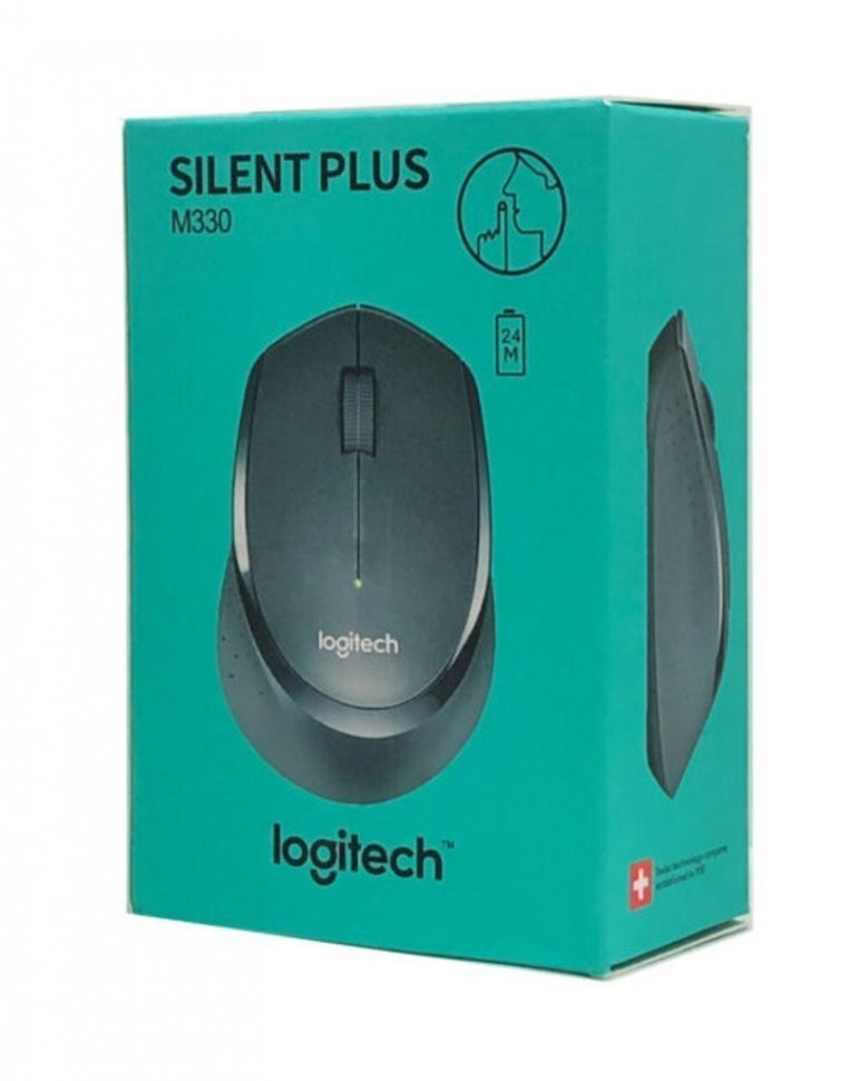 Беспроводная мышь Logitech M330 Silent Plus Black (910-004924)