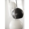 Лампа подвесная ball, 16хD18 см, темно-серая матовая, черный шнур (67959)