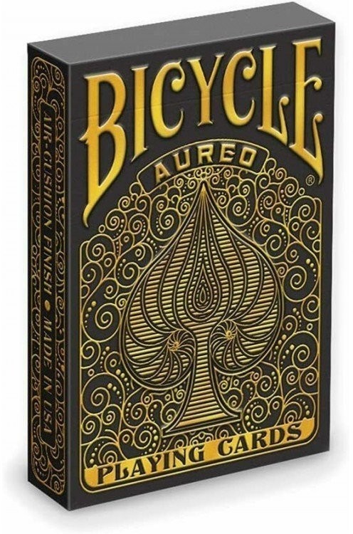 Карты "Bicycle Standard Index Aureo Black" (47027)