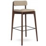 Стул барный aska, рогожка, орех/экрю (77806)