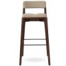 Стул барный aska, рогожка, орех/экрю (77806)