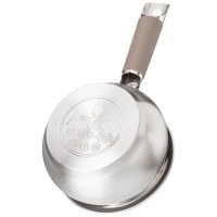 Ковш agness со стекл. крышкой серия apple 1,0 л. 14x7.5 см цвет: кофейный (937-370)