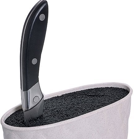 Подставка для ножей 22,5х17,5см.MB (х12)БЕЖЕВЫЙ (30634)