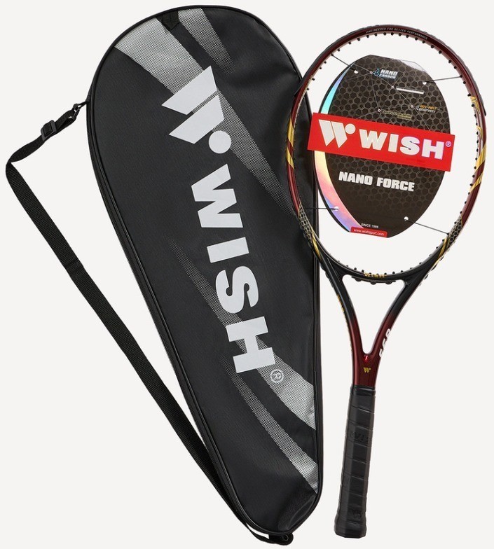 Ракетка для большого тенниса WISH NanoForce 893 27", красный/золотой (2119117)