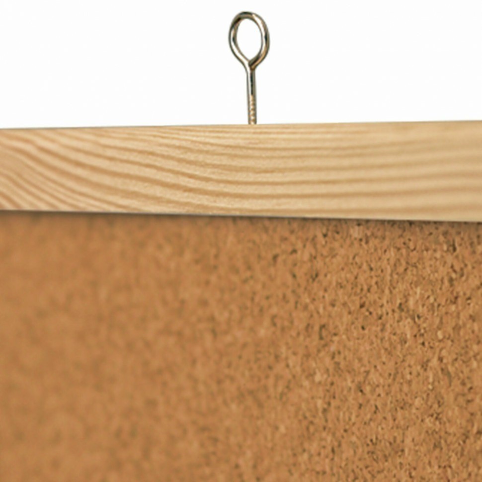 Доска пробковая для объявлений 100х150 см деревянная рамка Brauberg 238180 (89717)