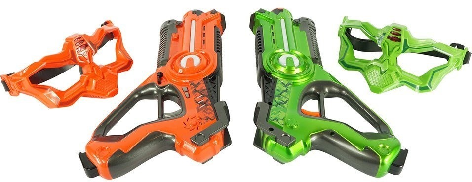 Лазерный бой Winyea Call of Life (пистолет + маска, оранжевый и зеленый) (W7001D)