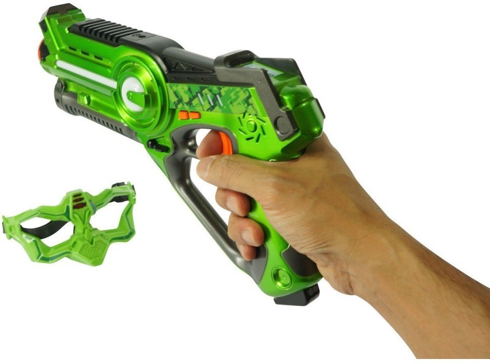 Лазерный бой Winyea Call of Life (пистолет + маска, оранжевый и зеленый) (W7001D)