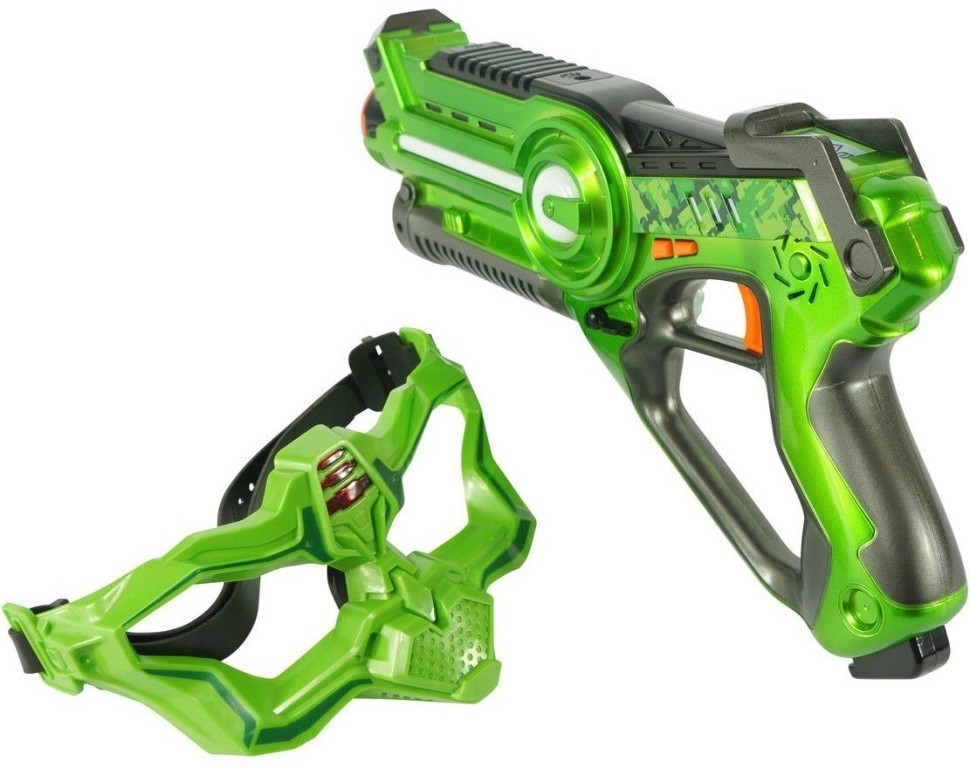 Лазерный бой Winyea Call of Life (пистолет + маска, оранжевый и зеленый) (W7001D)