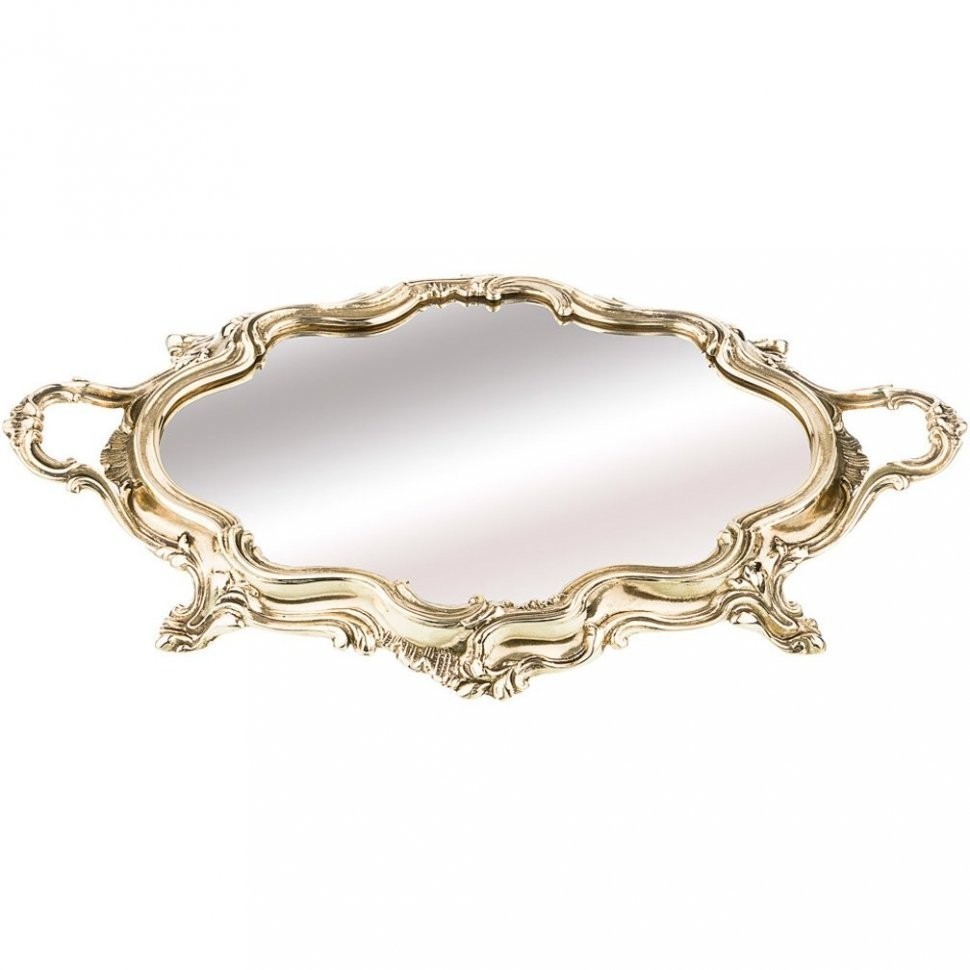 Поднос с ручками зеркальный 32х19,5см STILARS (333-411)