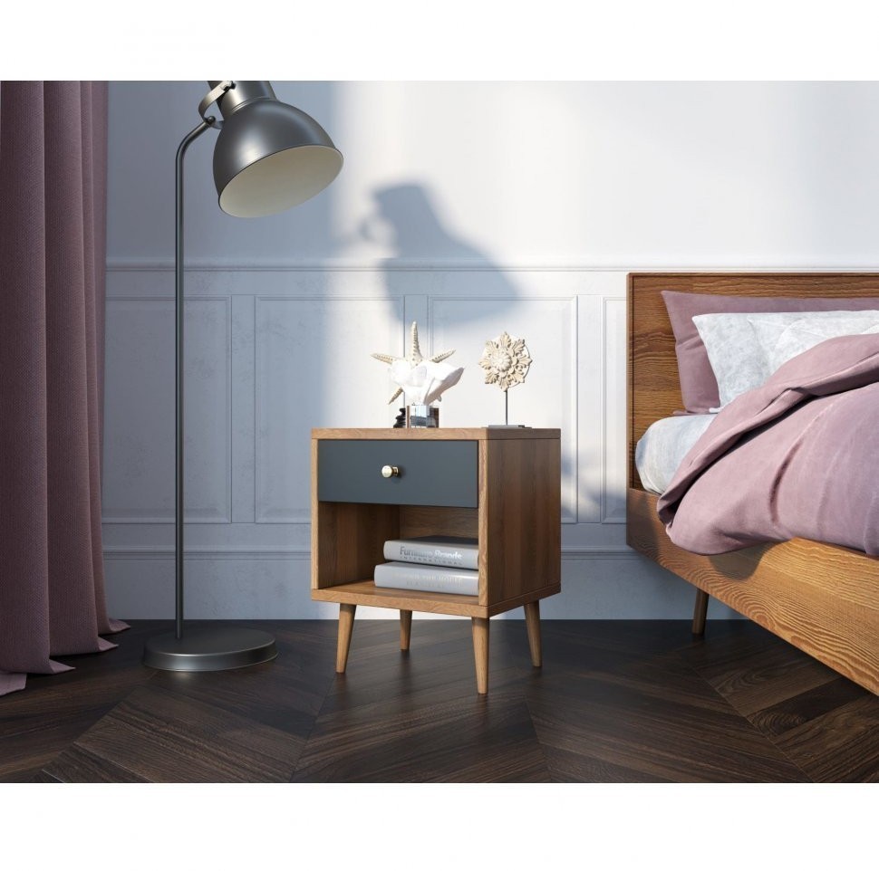 Тумбочка Berber с открытой полкой 33 принт арт BB33/Print_33-ET