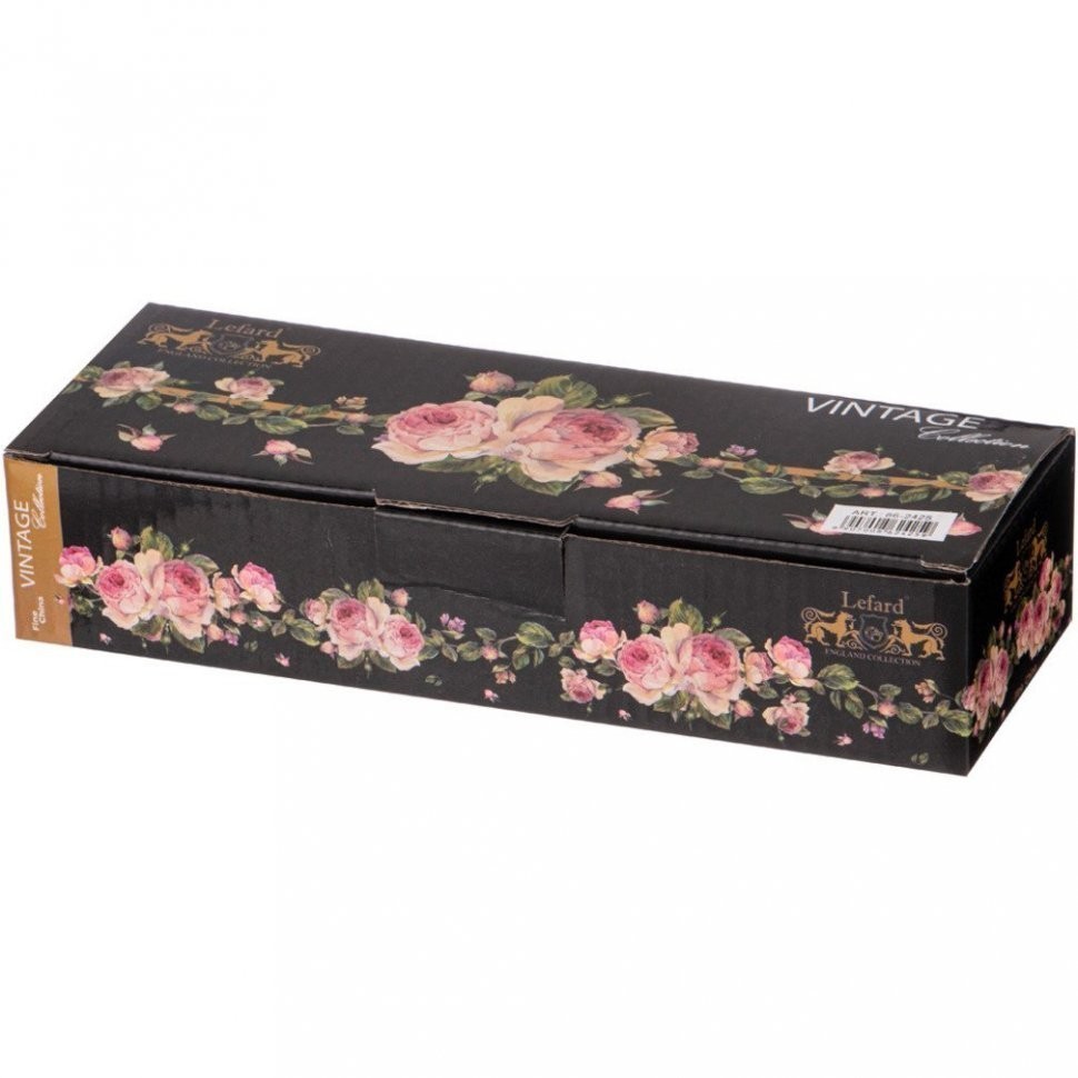 Подставка под ложку lefard "винтаж" 20*7*2 см черная Lefard (86-2425)