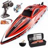 Радиоуправляемый катер Chasing Waves PRO с сумкой (41 см, 55 км/ч, Brushless) (HJ818PRO-RED-BAG)
