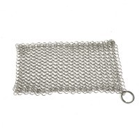 Губка кольчужная для чистки чугуна и нержавеющей стали, 20х15 см (77849)