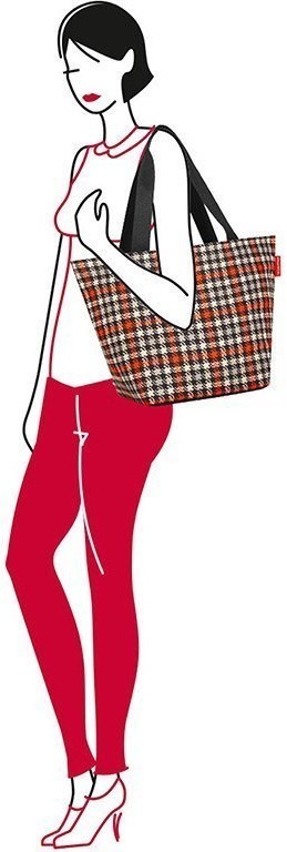 Сумка shopper m glencheck red (64003)