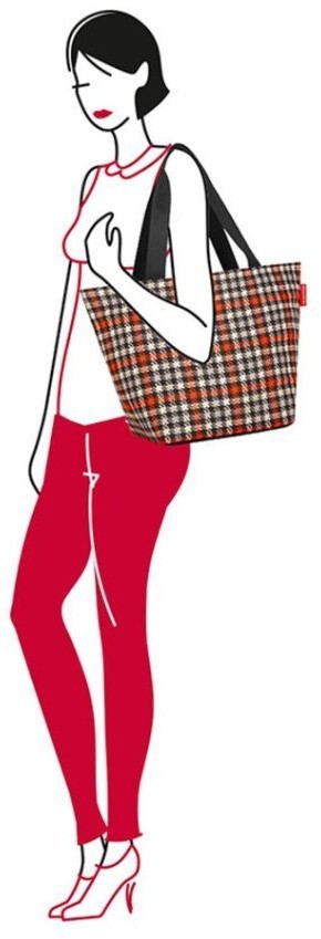 Сумка shopper m glencheck red (64003)