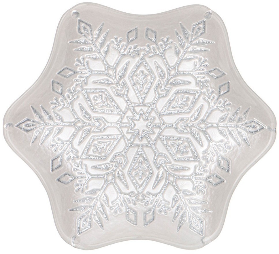 Тарелка "snowflake" 21 см мал.уп.=6шт. Bronco (336-212)