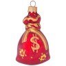 Елочное украшение "денежный мешок народные узоры" в подарочной упаковке высота=10 см ООО"юниопт" (140-272)