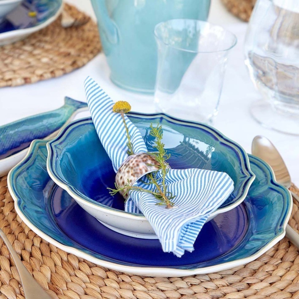 Блюдо DO222-BLU(ERA432-01818Q), керамика, blue, CASAFINA BY COSTA NOVA