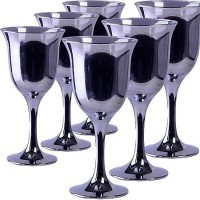 Набор бокалов для вина из 6 шт 240 мл Сияющий графит (GR863-06)