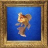Картина Золотая рыбка с кристаллами Swarovski (2180)
