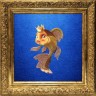 Картина Золотая рыбка с кристаллами Swarovski (2180)