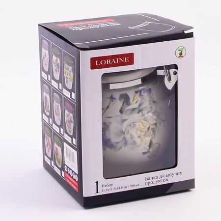Банка для сыпучих 700мл Букет фантазий LORAINE (60211)