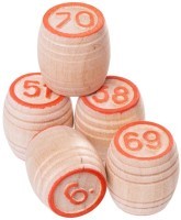 Лото 004-07, бочонок деревянный, картонная коробка, зеленый (499293)