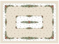 Скатерть 110х140 cm прямоугольная, "celebration", цвет: бежевый, tm lefard, полиэстер 100% (кор=34шт (986-001-18)