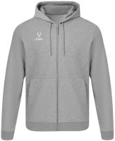 Флисовое худи на молнии JOGEL ESSENTIAL Cotton Fleece FZ Hoodie, серый меланж (2122116)