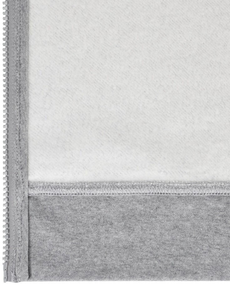 Флисовое худи на молнии JOGEL ESSENTIAL Cotton Fleece FZ Hoodie, серый меланж (2122116)