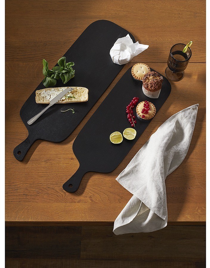 Доска сервировочная rubris, 23х70 см, черная (77058)