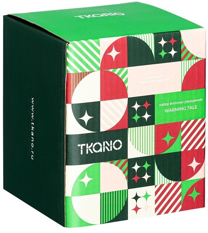 Набор ёлочных украшений warming tale из коллекции new year essential, 3 шт. (78339)