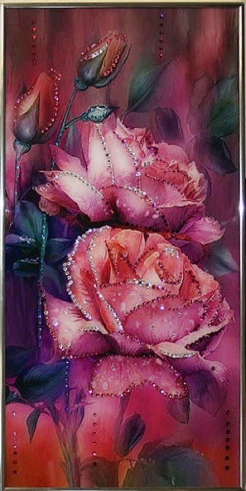 Картина Любовь с кристаллами Swarovski (1491)