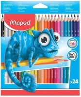 Карандаши цветные трехгранные пластиковые Maped Pulse 24 цвета 862254 (65758)