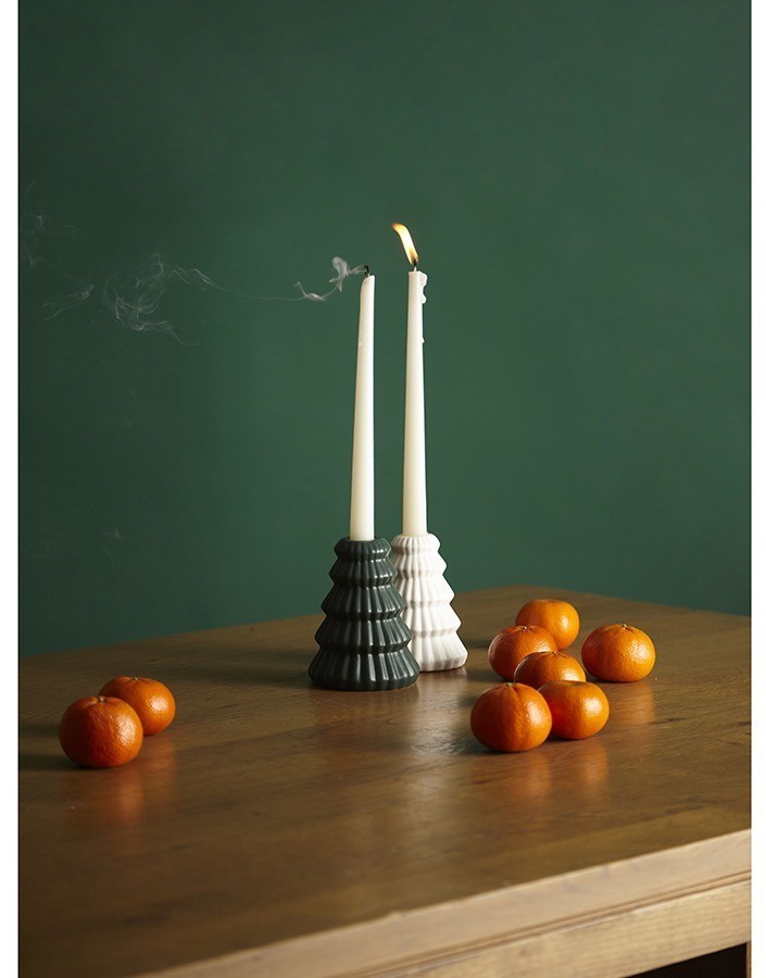 Подсвечник nordic mood зеленого цвета из коллекции new year essential, 13 см (78344)