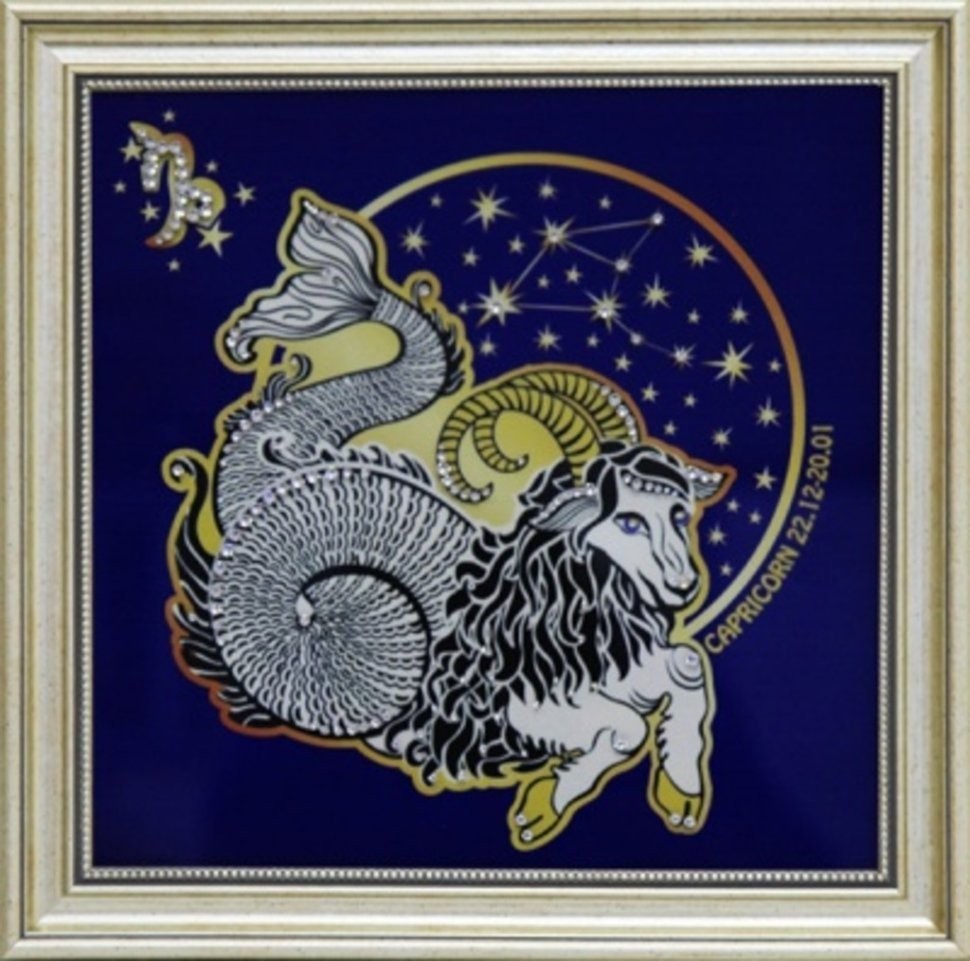 Картина Звездный Козерог с кристаллами Swarovski (1742)