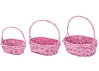 Набор корзин из 3-х шт. l:38*30*13/36, m:32x24.5x11.5x31, s:26*19*10/26 см Lefard (177-129)