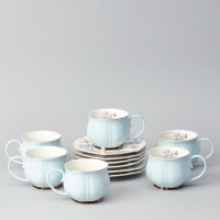 Чайный набор lefard &quot;времена года&quot; на 6 пер. 12 пр. 250 мл голубой (42-565)