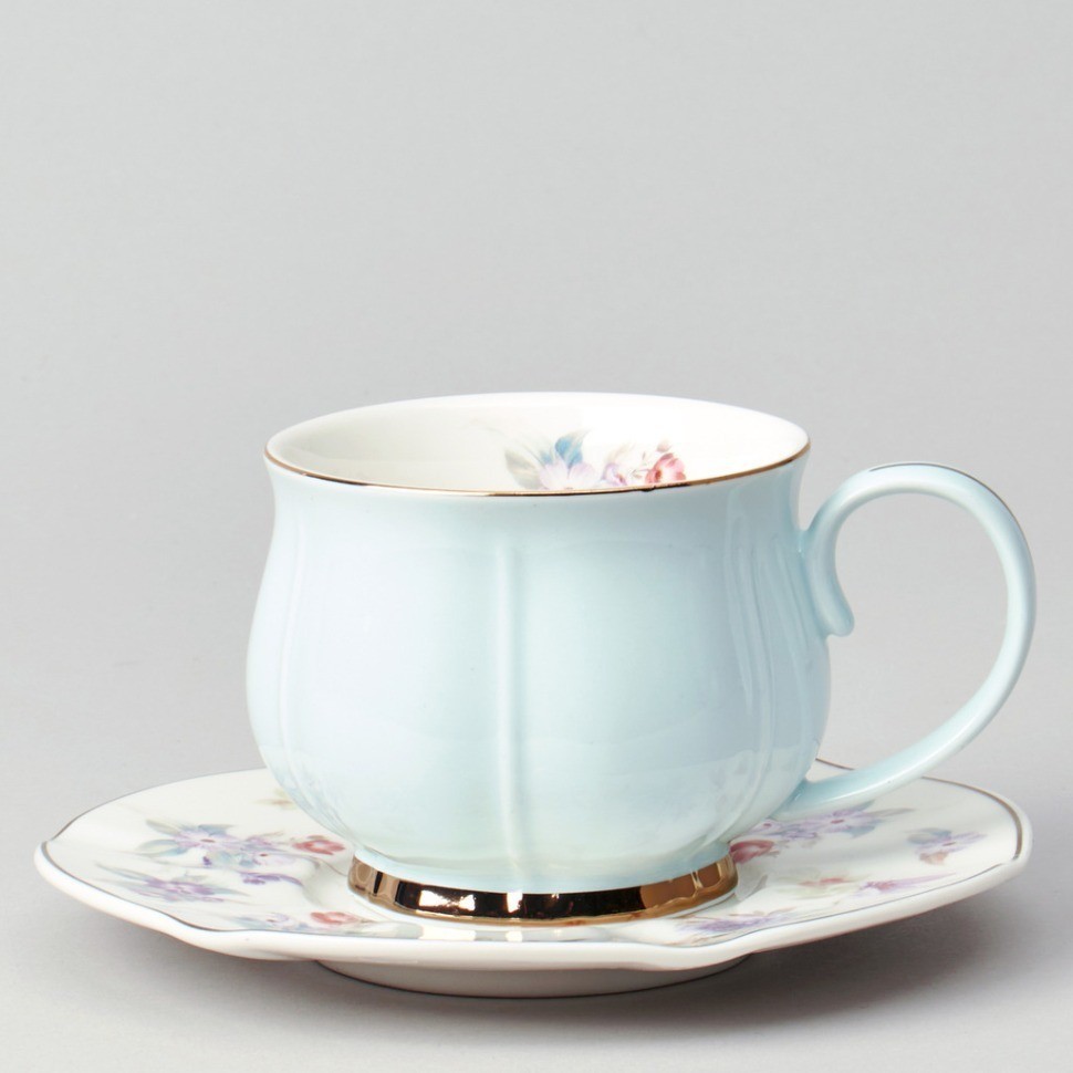 Чайный набор lefard "времена года" на 6 пер. 12 пр. 250 мл голубой (42-565)