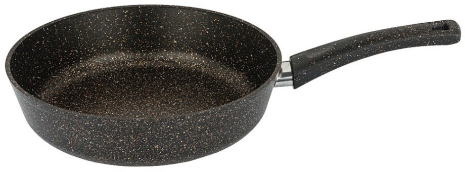 Сковорода agness глубокая с антипригарным "мраморным" покрытием, серия granite, 26х6,5см (952-004)