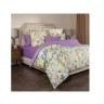 Кпб 2-х сп "флёр",хлопок 100%,белый+сиреневый,под175*215 -1шт., пр 240*240 -1шт., нав 70*70*5-2шт SANTALINO (985-221)