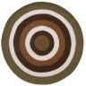 Ковер из хлопка target коричневого цвета из коллекции ethnic, D90 см (74491)