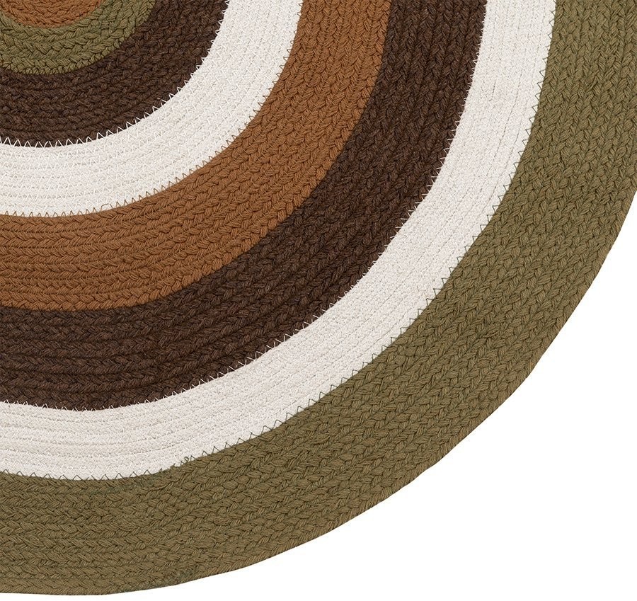 Ковер из хлопка target коричневого цвета из коллекции ethnic, D90 см (74491)