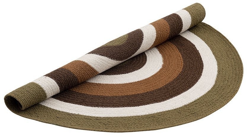 Ковер из хлопка target коричневого цвета из коллекции ethnic, D90 см (74491)