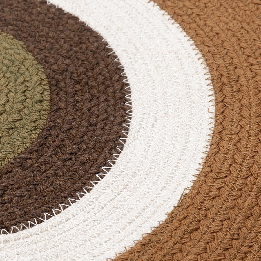 Ковер из хлопка target коричневого цвета из коллекции ethnic, D90 см (74491)