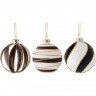 Набор шаров из 3 шт коллекция "новогодняя ночь" диаметр=8 см Lefard (862-376)