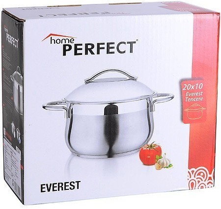 Кастрюля с крышкой 3 л из нержавеющей стали Турция Home Perfect (80462)