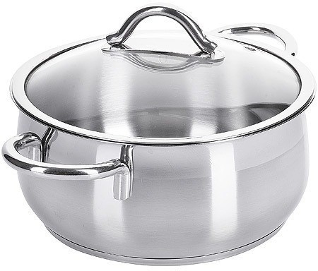 Кастрюля с крышкой 3 л из нержавеющей стали Турция Home Perfect (80462)